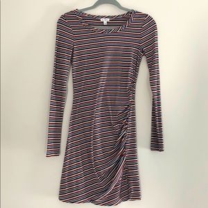 Striped long sleeve dress